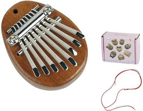 8 Key Mini Wood Kalimba Finger Thumb Piano Marimba Musical Good Accessories Pendant Gift in Saudi Arabia