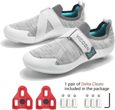 Mens Womens Indoor Cycling Shoes Compatible with Peloton Bike Pre-Installed with Look Delta Cleats Clip in Outdoor Road Bike Shoes in Saudi Arabia