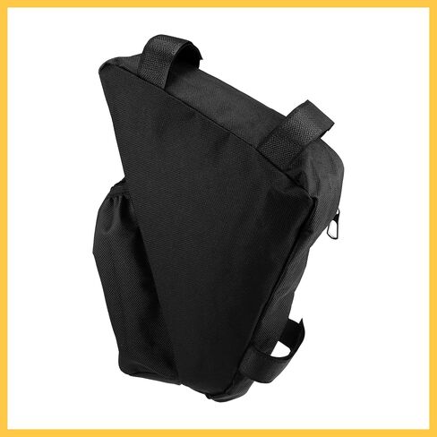Bike Triangle Frame Bag Front Pouch Cycling Bicycle Wedge Tube Storage Bag with Bottle Holder for Road Mountain Bikes Black Auto Replacement Parts in Saudi Arabia