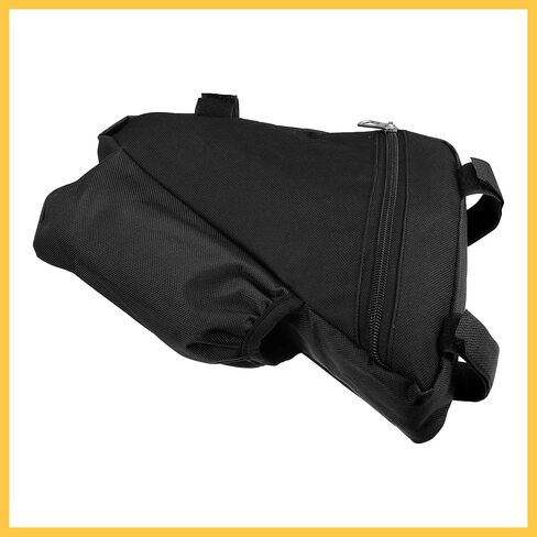 Bike Triangle Frame Bag Front Pouch Cycling Bicycle Wedge Tube Storage Bag with Bottle Holder for Road Mountain Bikes Black Auto Replacement Parts in Saudi Arabia