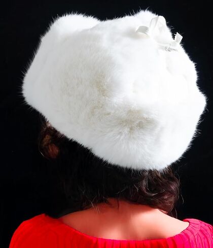 Unisex Russian Ushanka Classic Trapper Boomber Rabbit Fur Hat Real Fur Aviator Hat for Cold Winter in Saudi Arabia