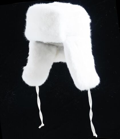 Unisex Russian Ushanka Classic Trapper Boomber Rabbit Fur Hat Real Fur Aviator Hat for Cold Winter in Saudi Arabia