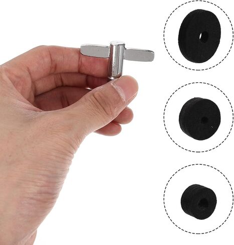TIDTALEO Drum Kit Felt Pads Set Anti-skid Cymbal Cushions for Drum Standard and Percussionists Easy Installation in Saudi Arabia