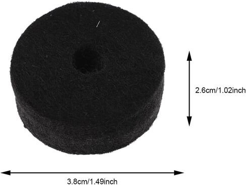 TIDTALEO Drum Kit Felt Pads Set Anti-skid Cymbal Cushions for Drum Standard and Percussionists Easy Installation in Saudi Arabia