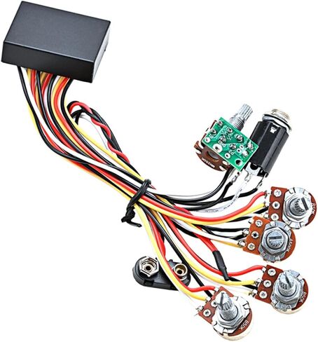 FAVOMOTO Bass Circuit Modification Preamp Kit for Bass Guitar Active Circuit Tone Control and Wiring Easy Installation Design for Musicians and Enthusiasts in Saudi Arabia