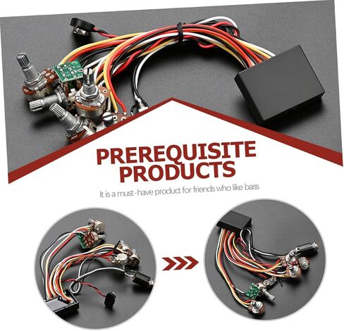 FAVOMOTO Bass Circuit Modification Preamp Kit for Bass Guitar Active Circuit Tone Control and Wiring Easy Installation Design for Musicians and Enthusiasts in Saudi Arabia