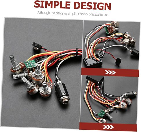 FAVOMOTO Bass Circuit Modification Preamp Kit for Bass Guitar Active Circuit Tone Control and Wiring Easy Installation Design for Musicians and Enthusiasts in Saudi Arabia
