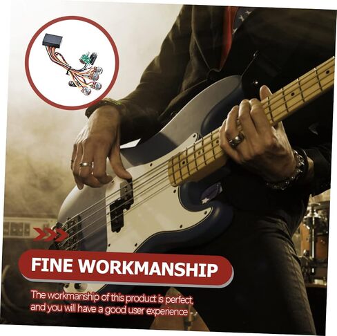FAVOMOTO Bass Circuit Modification Preamp Kit for Bass Guitar Active Circuit Tone Control and Wiring Easy Installation Design for Musicians and Enthusiasts in Saudi Arabia