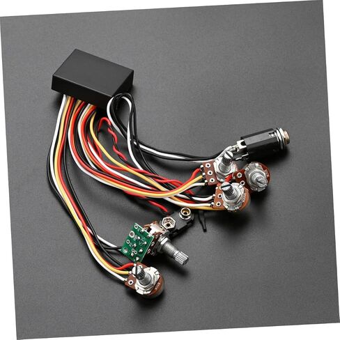 FAVOMOTO Bass Circuit Modification Preamp Kit for Bass Guitar Active Circuit Tone Control and Wiring Easy Installation Design for Musicians and Enthusiasts in Saudi Arabia