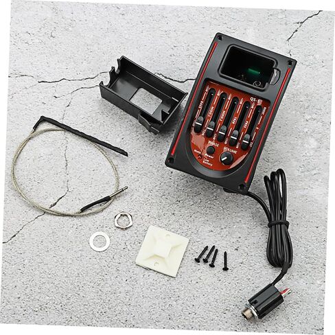 1set Acoustic Guitar Pickup Equalizer Eq for Enhanced Easy Use Interface for Musicians Construction for All Skill Levels in Saudi Arabia