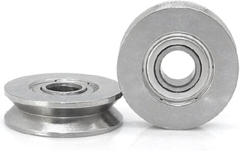10PCS S605 606 607 SUS 440 Stainless Steel Bearing with Groove in Outer Ring 608 609 U V Type(S609-2-1) in Saudi Arabia