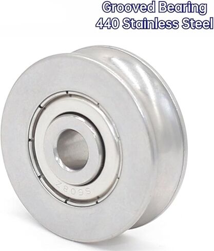 10PCS S605 606 607 SUS 440 Stainless Steel Bearing with Groove in Outer Ring 608 609 U V Type(S609-2-1) in Saudi Arabia