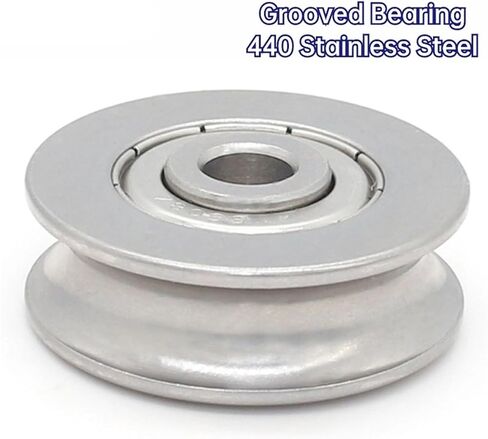 10PCS S605 606 607 SUS 440 Stainless Steel Bearing with Groove in Outer Ring 608 609 U V Type(S609-2-1) in Saudi Arabia