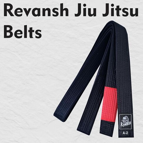 حزام Jiu-Jitsu BJJ البرازيلي - حزام متين للفنون القتالية من القطن والبوليستر للتدريب والمنافسة in Kuwait