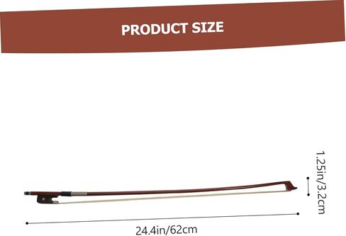 Vaguelly Professional Cello Bow Horsetail Hair Handmade Brazilwood Accessory for Beginners and Advanced Players for Practice and Performance in Saudi Arabia