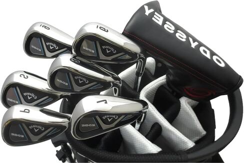 Mens Callaway Complete Golf Set - Clubs Driver, Fairway Wood, Hybrid, Irons, Putter Stand Bag Reg Flex in Saudi Arabia