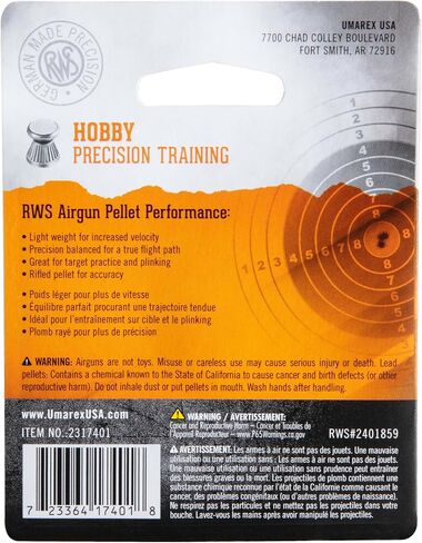 Rheinisch-Westfalische 2317400 RWS Hobby 2317400 Air Gun Ammo .177 Sport Line in Saudi Arabia