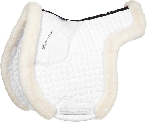 LeMieux Merino+ Hunter Saddle Pad - White/White in Saudi Arabia