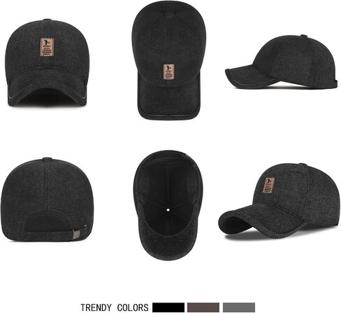 2 Pack Winter for Men Outdoor Hat,Adjustable Warm Baseball Cap Hats Dad Caps in Saudi Arabia