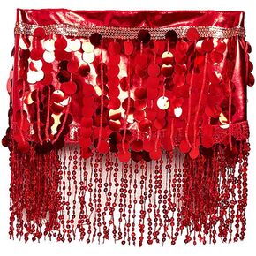 تنورة رقص شرقي مثيرة للنساء تنورة شرابة لامعة مُزينة بالترتر وحفلات الرقص الهذيان موضة 2025 in Kuwait