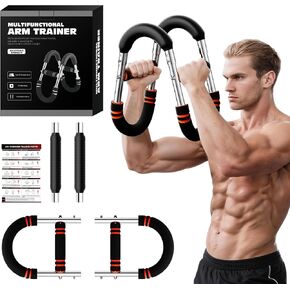 Twister Arm Trainer - Adjustable 5 Resistance Levels (60-130 lbs) Chest & Arm Workout Equipment for Men & Women, Ergonomic Home Gym Strength Trainer, Portable Exerciser for Home Gym Travel Fitness in Saudi Arabia