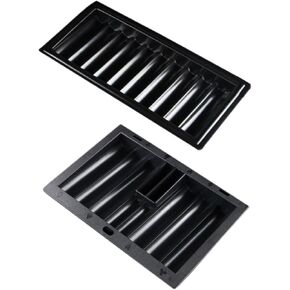 GALPADA Thick Plastic Poker Chips Tray Set of 2 Poker Chip Holder for Table for Games and Tournaments Sturdy and Easy to Clean in Kuwait