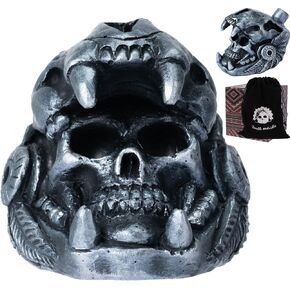 Aztec Death Whistle - Skull Quetzalcoatl Design | 125+ dB Screaming War Whistle for Historical Reenactments, Halloween Scares & Collectors in Saudi Arabia
