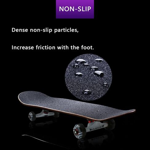 Custom Skateboard Grip Tape Black Scooter Griptape Personalized Picture Logo Text Longboard Stickers Design Sandpaper for Skateboards Customized Skateboarding Gifts for Men Women in Saudi Arabia
