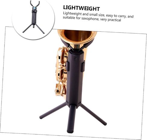 Foldable Alto Saxophone Stand Rack for Home Storage and Music Classroom Use Saxophone Accessory Holder with Portable Design for Exhibition and Display in Saudi Arabia