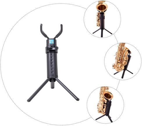 Foldable Alto Saxophone Stand Rack for Home Storage and Music Classroom Use Saxophone Accessory Holder with Portable Design for Exhibition and Display in Saudi Arabia