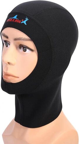 Alomejor Diving Hood 1mm/3mm Neoprene Wetsuit Hood Snorkeling Wetsuit Hood Surf Divers Hat Diving Cover for Snorkeling Kayaking Sailing Canoeing Water Sports(L 1mm) in Saudi Arabia