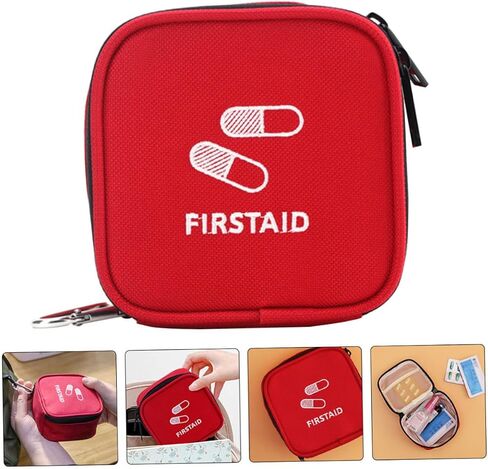 Portable First Aid Bag for Outdoor Activities Compact Emergency Pouch Waterproof Storage Travel Essentials for Hiking Camping and Emergency Situations in Saudi Arabia