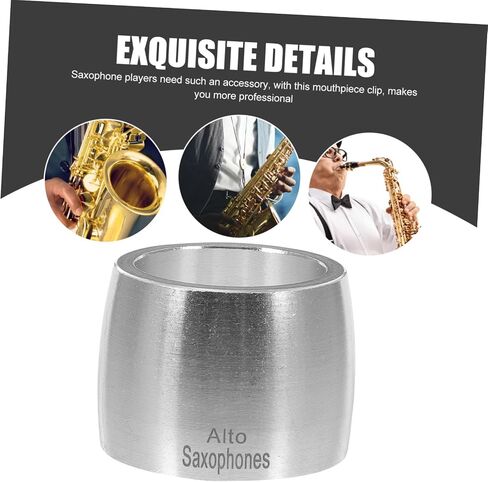 Alto Saxophone Ligature Clip Lightweight Fastener Compact Design Easy Installation Saxophone Mouthpiece Accessory for Alto Sax Players in Saudi Arabia