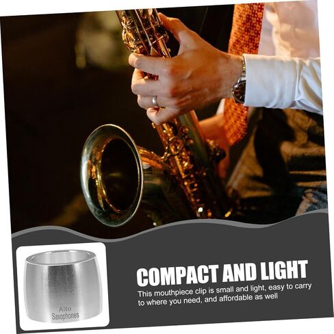 Alto Saxophone Ligature Clip Lightweight Fastener Compact Design Easy Installation Saxophone Mouthpiece Accessory for Alto Sax Players in Saudi Arabia