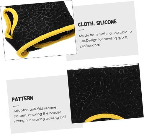 Professional Yellow Anti-Slip Silicone Bowling Gloves Breathable Elastic Fingerless Sports Gloves for Gym Fitness S Non-Skid Grip for Precise Bowling Control in Saudi Arabia
