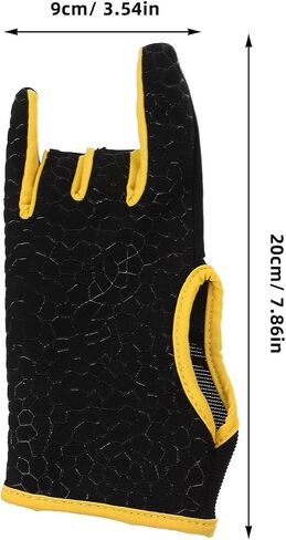 Silicone Anti-Slip Bowling Gloves Breathable Fingerless Sports Gloves for Men Women Professional Elastic Fit Yellow S in Saudi Arabia