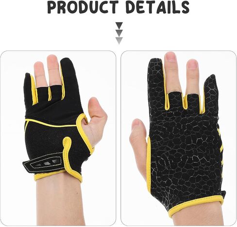 Silicone Anti-Slip Bowling Gloves Breathable Fingerless Sports Gloves for Men Women Professional Elastic Fit Yellow S in Saudi Arabia