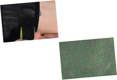 DECHOUS Professional Fingerless Bowling Gloves Anti-Slip Silicone Pattern Self-Adhesive Wrist Breathable Sports Gloves for Secure Hold and Flexible Use Green in Saudi Arabia