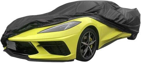 X Autohaux متوافق مع شيفروليه كورفيت C3 C4 C8 غطاء سيارة مقاوم للماء غطاء سيارة كامل خارجي حماية من جميع الأحوال الجوية مع سحاب (لـ C8) in Kuwait