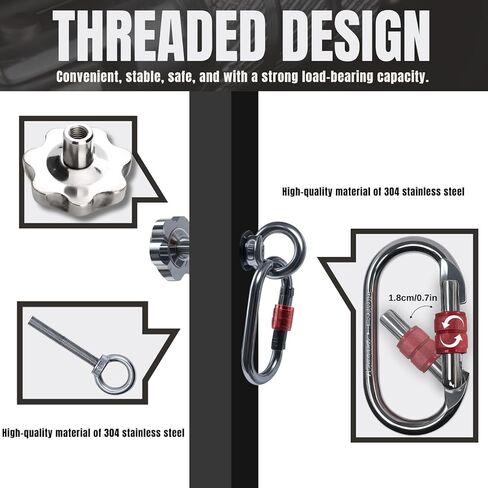 ملحقات رف القرفصاء لمعدات تدريب القوة | ملحقات أقفاص الطاقة ورفوف القرفصاء | يناسب الإطارات مقاس 2 × 2 و3 × 3 بوصة (فتحات 1/2 بوصة و1 بوصة) | مثالية لأشرطة المقاومة وتدريبات TRX in Kuwait