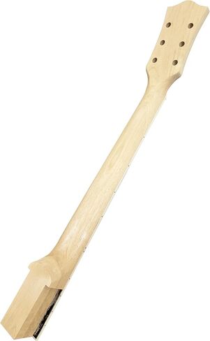 رقبة جيتار كهربائي يمكنك صنعها بنفسك لاستبدال أجزاء جيتار LP 22 فريت 24.75 بوصة رقبة خشب القيقب لوح فريتس من خشب الورد مع تطعيمات شبه منحرف طبيعية in Kuwait