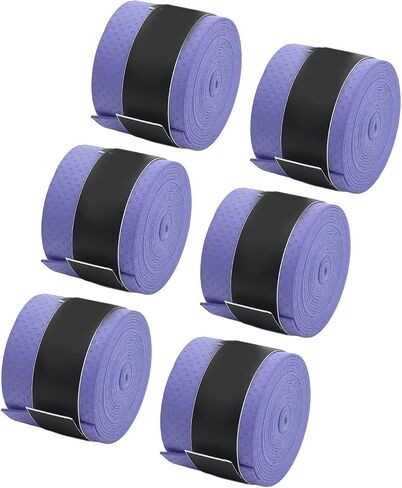 Sweat Absorption and Slip Resistance, Tennis Badminton Racket Grip Tape, 6 Pieces, for Tennis Badminton Squash Fishing Bike Motorcycle in Saudi Arabia