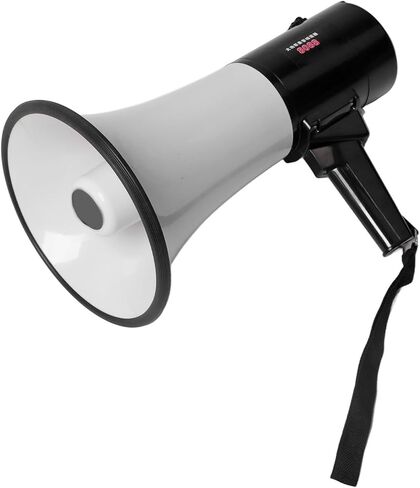 Asixxsix Portable Megaphone Bullhorn, 40W Loud Speaker with Recording Playback Rechargeable Battery for Outdoor Publicity Hawking Community Events in Saudi Arabia