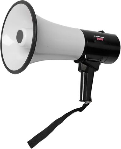 Asixxsix Portable Megaphone Bullhorn, 40W Loud Speaker with Recording Playback Rechargeable Battery for Outdoor Publicity Hawking Community Events in Saudi Arabia