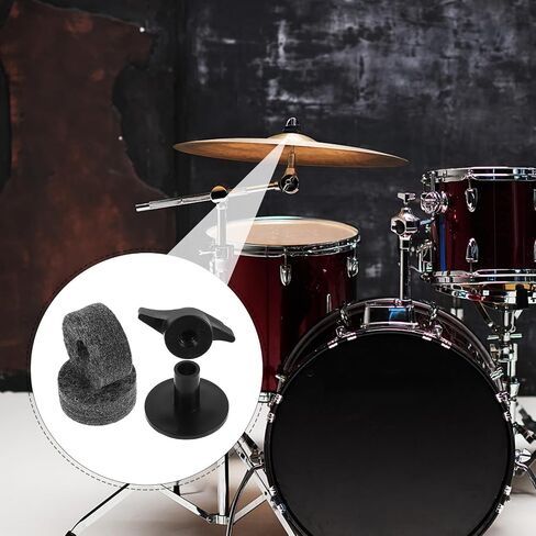 2PCS Plastic Cymbal Stand Sleeves with Felt Washer Drum Cymbal Replacement Accessories for Crash Splash Ride Percussion Kits Precision-engineered Drum Stand Parts for Random Color in Saudi Arabia