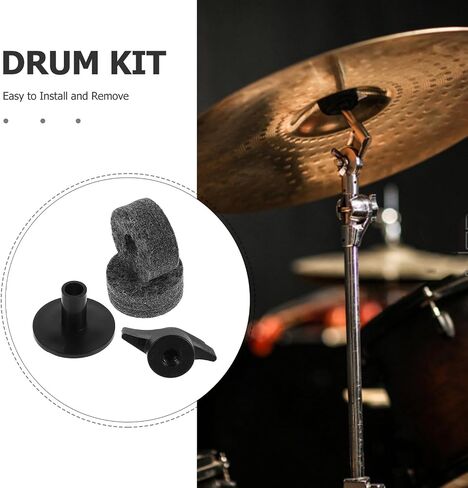 2PCS Plastic Cymbal Stand Sleeves with Felt Washer Drum Cymbal Replacement Accessories for Crash Splash Ride Percussion Kits Precision-engineered Drum Stand Parts for Random Color in Saudi Arabia