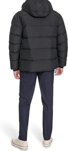 Tommy Hilfiger mens Hooded Puffer With Patch Pockets in Saudi Arabia