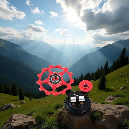 11T/13T Derailleur Pulley Aluminium Alloy Wheel Rear Derailleur Pulley Wheel Pulley (13T Red) in Saudi Arabia
