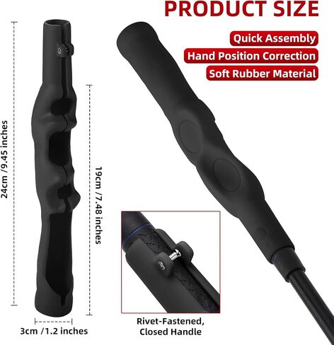 Golf Grip Trainer, Golf Grip Training Aid for Correct Hand Positioning, Removable Swing Grip for right Golfers in Kuwait