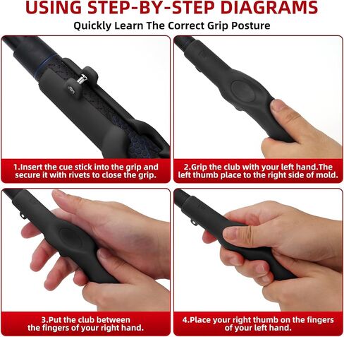 Golf Grip Trainer, Golf Grip Training Aid for Correct Hand Positioning, Removable Swing Grip for right Golfers in Kuwait